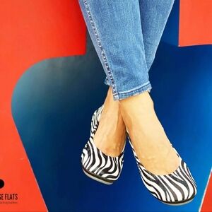 Storehouse Zebra Print Ballet Flats